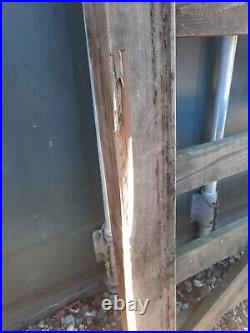10ft 5 Bar Wooden Gate Hinges and Latch. Salvage Reclaim Reuse