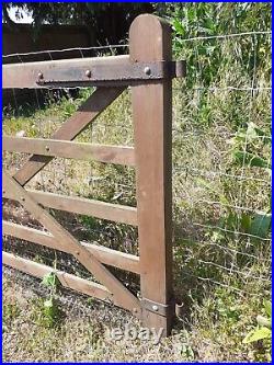 12ft TREATED WOODEN 5 BAR GATE