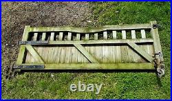 2 Long Heavy Wooden Timber Driveway Swing Gates Each Gate Just over 8 Foot Long