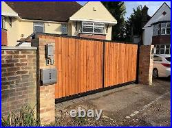 3.5m wooden driveway gate