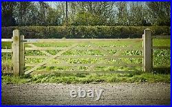 3 Metre wide 5 bar Somerset driveway field wooden gate