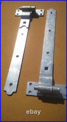 48 inch cranked hook & band hinges galvanised wooden gate doors driveway gates