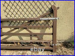 5 Bar Timber Wooden Field Entrance Driveway Farm Gates 10ft x 4ft With Hinges