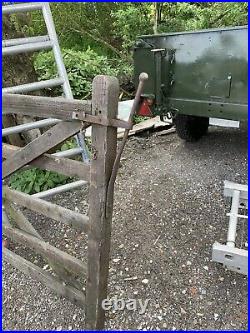 5 Bar Timber Wooden Field Entrance Driveway Farm Gates 11ft X 4ft With Hinges