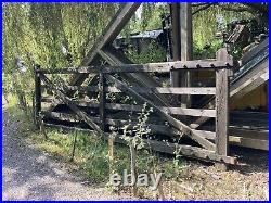 5 bar wooden Railway gate, Farm Gate Paddock Field Entrance 13' Solid Heavy