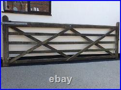 5 bar wooden driveway or field gate