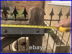 5 bar wooden field gate 10ft x 4ft Used With wooden posts 7 x 7 X 8ft + Hinges