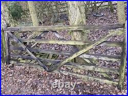 5 bar wooden gate, Farm Gate Paddock Field Garden Entrance 10' Foot Solid Heavy