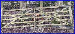 5 bar wooden gate, Farm Gate Paddock Field Garden Entrance 12' Foot Solid Heavy