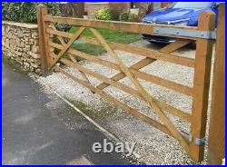 5 bar wooden gate, Farm Gate Paddock Field Garden Entrance 12' Foot Solid Heavy