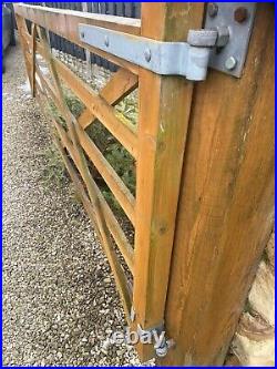 5 bar wooden gate, Farm Gate Paddock Field Garden Entrance 12' Foot Solid Heavy