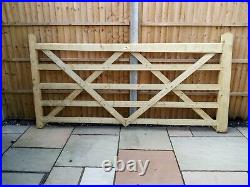 8ft wooden 5 bar drive way gate. Condition is new