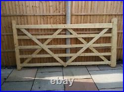 8ft wooden 5 bar drive way gate. Condition is new
