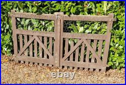 A Pair of Wooden Gates Total width 213.5 cm / 7ft Garden Gates