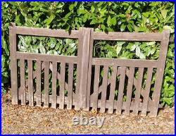 A Pair of Wooden Gates Total width 213.5 cm / 7ft Garden Gates