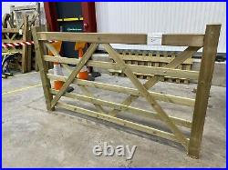 Additional Rail Planed Wooden Gate 2.1m W x 1.2m H CLEARANCE