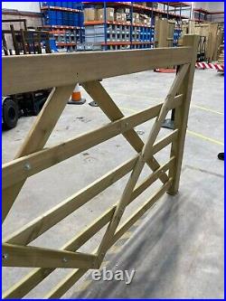 Additional Rail Planed Wooden Gate 2.1m W x 1.2m H CLEARANCE