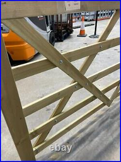 Additional Rail Planed Wooden Gate 2.1m W x 1.2m H CLEARANCE