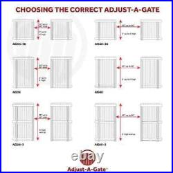 Adjust-A-Gate Frame Kits 36-60 Wide Anti-Sag Adjustable Powder Coated Steel