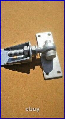 Adjustable hook on plate hinge fencing wooden gates driveway entrance gates farm