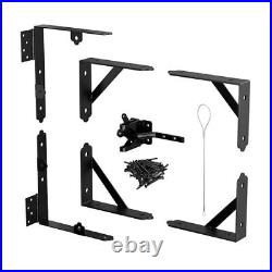 Anti Sag Gate Kit for Wooden Fence, Gate Corner Brace Bracket Gate Frame 1 set