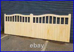 Arched Top Cottage Style Driveway Gates Wooden gates