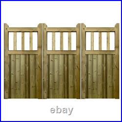 Bifold Entrance Gates TGV 3 Leaf Wooden Bifolding Driveway Gates