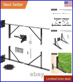 Black Gate Corner Brace Bracket Heavy Duty Kit for Wooden Fence & Shed Doors