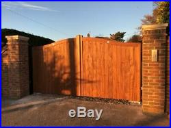 Brand New Solid Oak Wooden Gates (2) for driveway