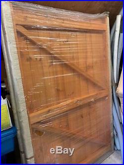 Brand new pair of Cannock Wooden Driveway gates 6ft high and 8ft wide and posts