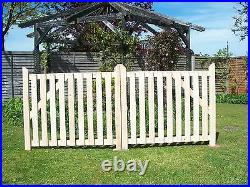 Budget RedWood Wooden Driveway Pair of Gates 3ft 6 high