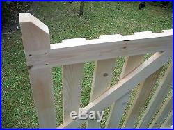 Budget redwood Wooden Driveway Pair of Gates 4ft High