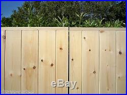 CUSTOM MADE'Flat Top' HEAVY DUTY Solid Boarded T/G Wooden Driveway Gates