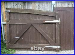 Cost £2500 Used Wooden Driveway Gates Entrance Gates Heavy With Hinges
