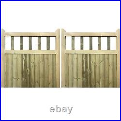 Cottage Driveway Gates, Wooden Entrance Gates Pair 3/4 1/4 Sized Handmade Gates