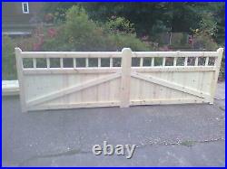 Cottage Style Drive Gates / Timber / Wooden / 50/50 Equal Split Gates