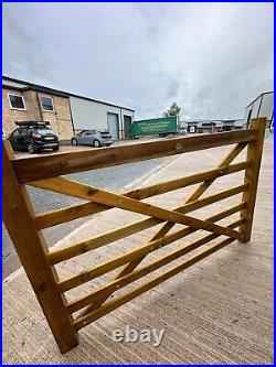 Diamond Brace Planed Wooden Field Gate 1.8 m W x 1.2 m H 6 rails CLEARANCE