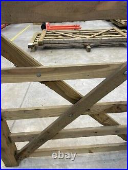 Diamond Brace Wooden Field Gates 213 cm x 120 cm CLEARANCE