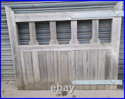 Double wooden driveway gates approx 9' wide 41 High. Treated In Great Condition