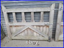 Double wooden driveway gates approx 9' wide 41 High. Treated In Great Condition