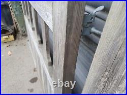 Double wooden driveway gates approx 9' wide 41 High. Treated In Great Condition