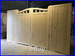 Driveway Gates Bifold Wooden Gate Matching Panels Bifolding Fence Infill Panel