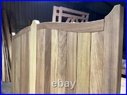 Driveway Gates Iroko Hardwood New Wooden Bespoke Custom Design The Cloak Gate