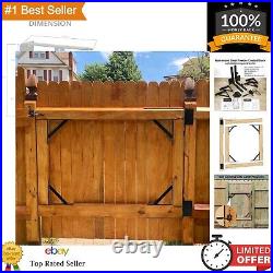 Easy Install Heavy Duty Iron Gate Kit Perfect for Wooden Fences & Sheds