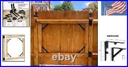 Easy Install Heavy Duty Iron Gate Kit Perfect for Wooden Fences & Sheds