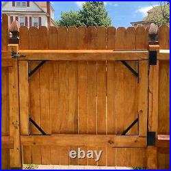 Easy Install Heavy Duty Iron Gate Kit Perfect for Wooden Fences & Sheds