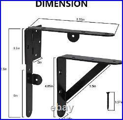 Easy Install Heavy Duty Iron Gate Kit Perfect for Wooden Fences & Sheds