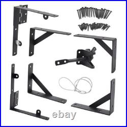 Fence Gate Kit, Anti Sag Gate Kit for Wooden Fence Heavy Duty Gate Kit with