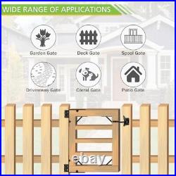 Fence Gate Kit, Anti Sag Gate Kit for Wooden Fence Heavy Duty Gate Kit with