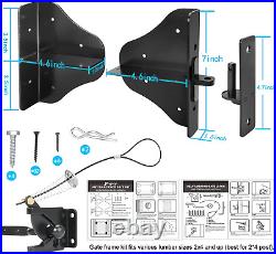 Fence Gate Kit Gate Hardware with Gate Latch Updated 90 Degree Right Angle